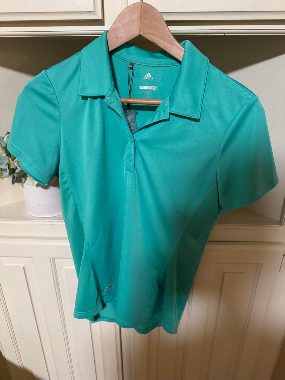 adidas Teal Polo Golf Performance Shirt